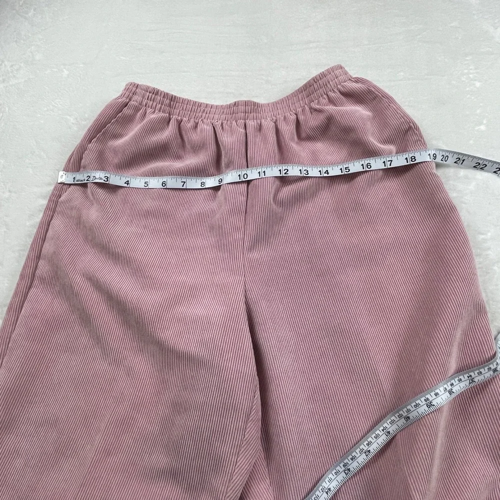 Alfred Dunner‎ Mauve Pink Corduroy Zip Jacket and Pants Set Womens 14